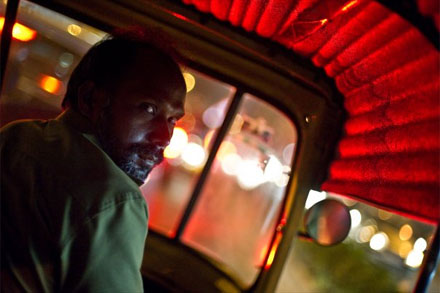 Looking back - Autorickshaw driver