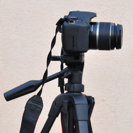 Use Tripod to hold camera horizontally