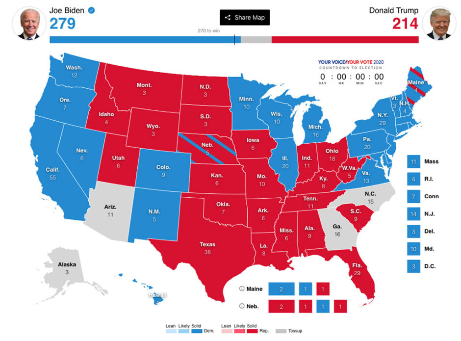 Data Visualization: US Election 2020 – designPuli