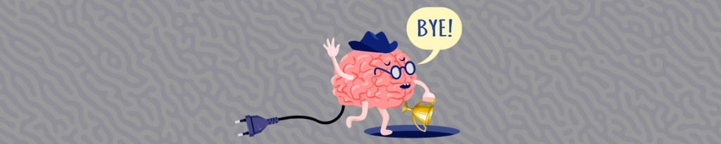 My BRAIN/OFF Web banner of 1920px by 384px