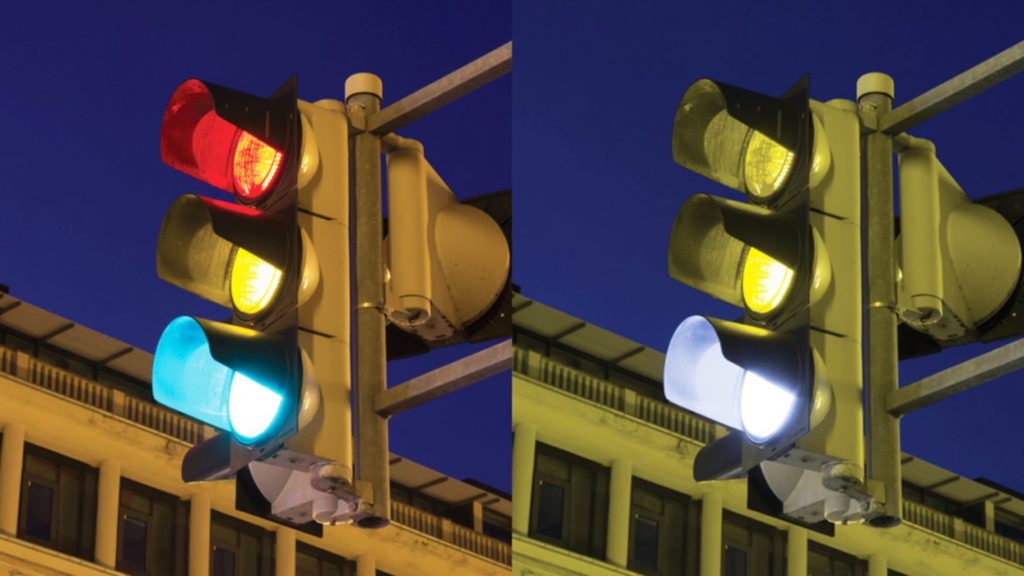 How color blind people see traffic lights