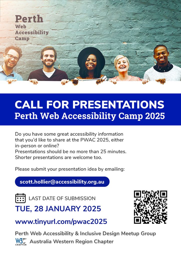 Poster targeted at prospective speakers