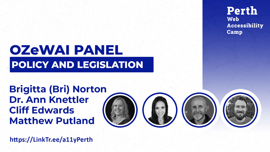 OZeWAI panel discussion poster