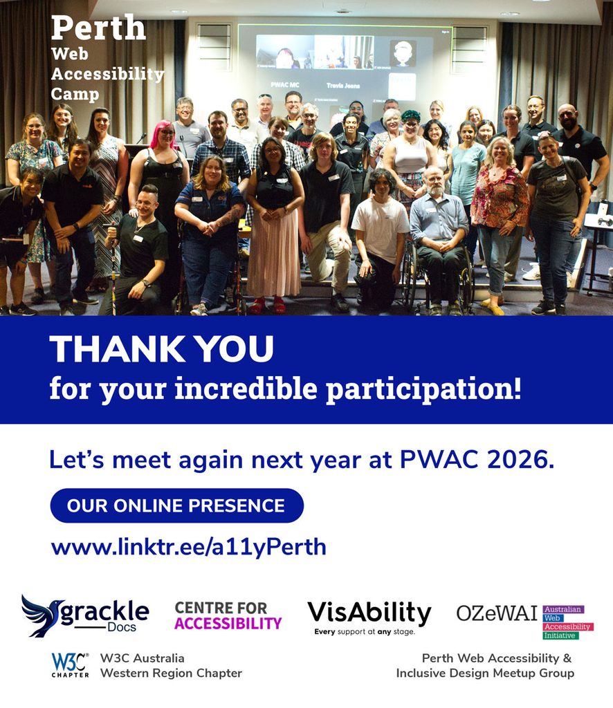 "Thank you" poster for the participants
