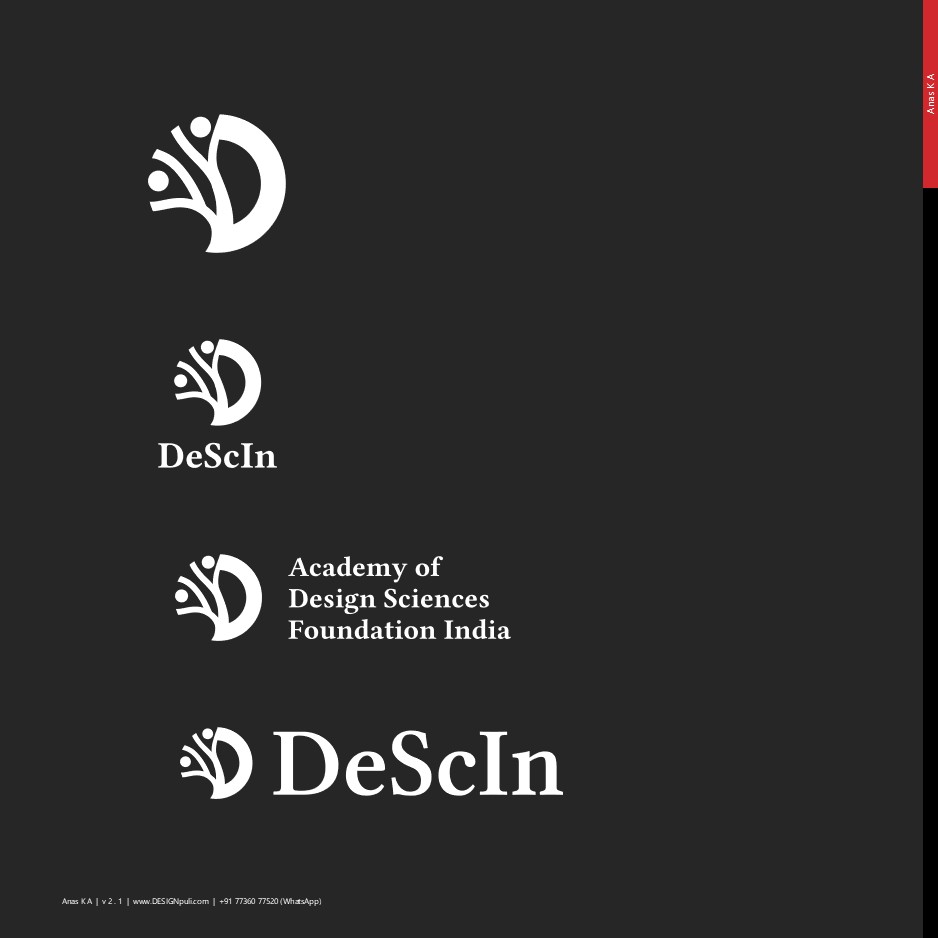 DeScIn logo - monochrome version
