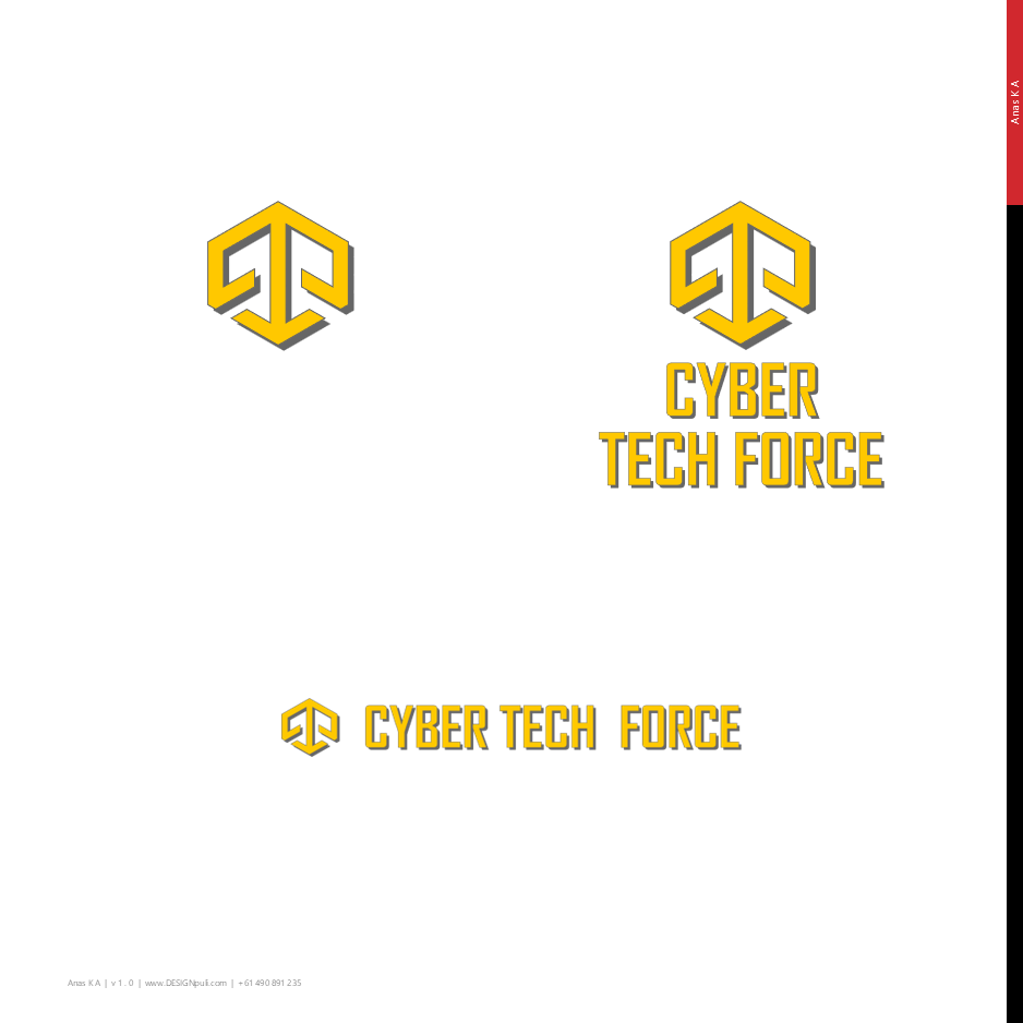 Cyber Tech Force logo displayed on a light background.
