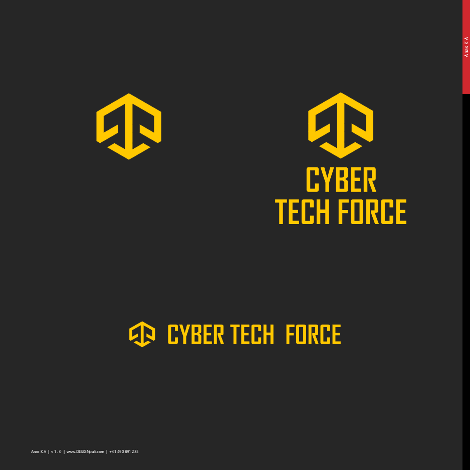 Cyber Tech Force logo displayed on a dark background.
